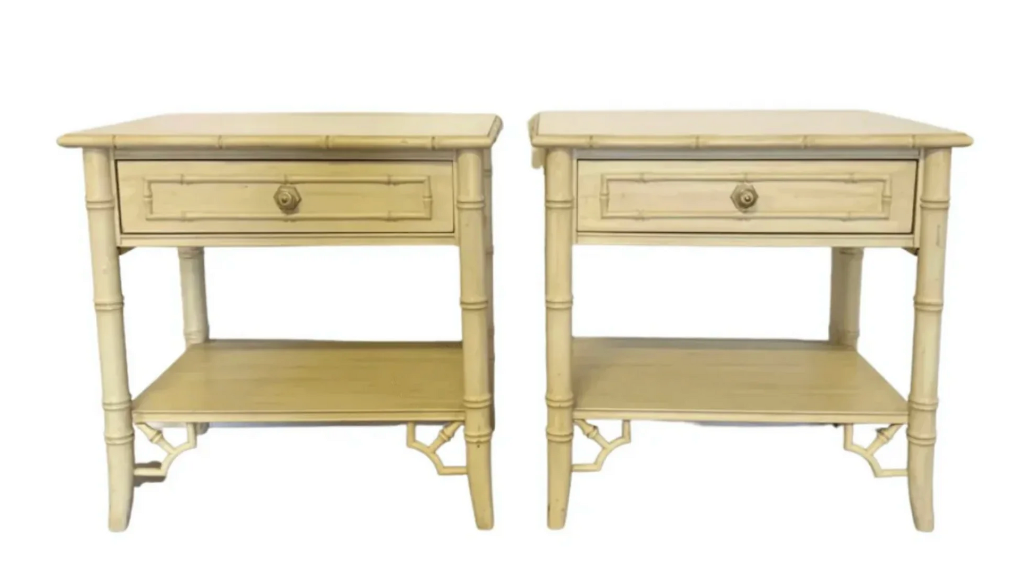 Thomasville Allegro Faux Bamboo Nightstand Pair Available for Customization!