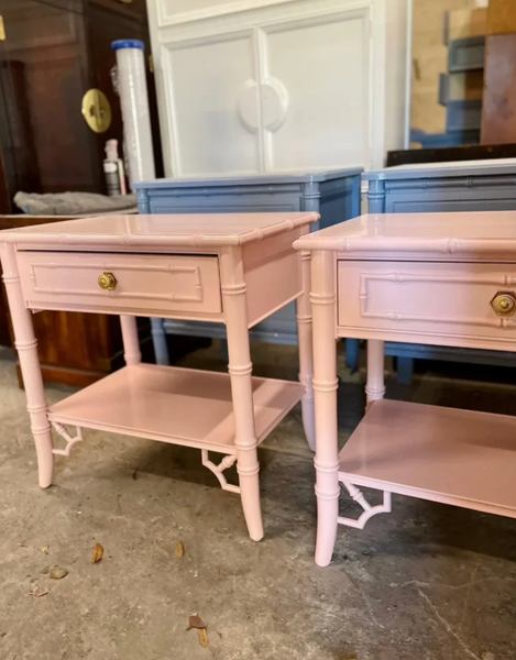 Thomasville Allegro Faux Bamboo Nightstand Pair Available for Customization!