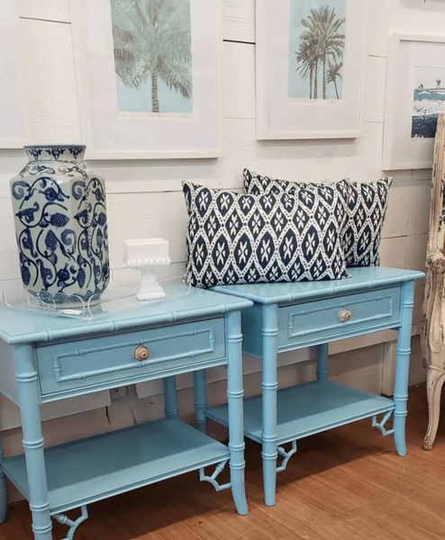 Thomasville Allegro Faux Bamboo Nightstand Pair Available for Customization!