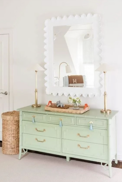 Vintage Thomasville Allegro Faux Bamboo Seven Drawer Dresser Available for Custom Lacquer!