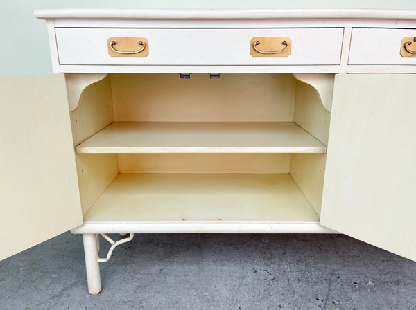 Vintage Ficks Reed Rattan and Cane Buffet Available for Custom Lacquer! - Hibiscus House