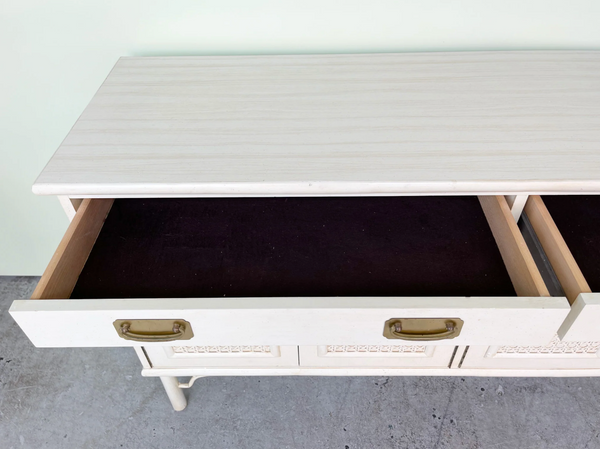 Vintage Ficks Reed Rattan and Cane Buffet Available for Custom Lacquer! - Hibiscus House