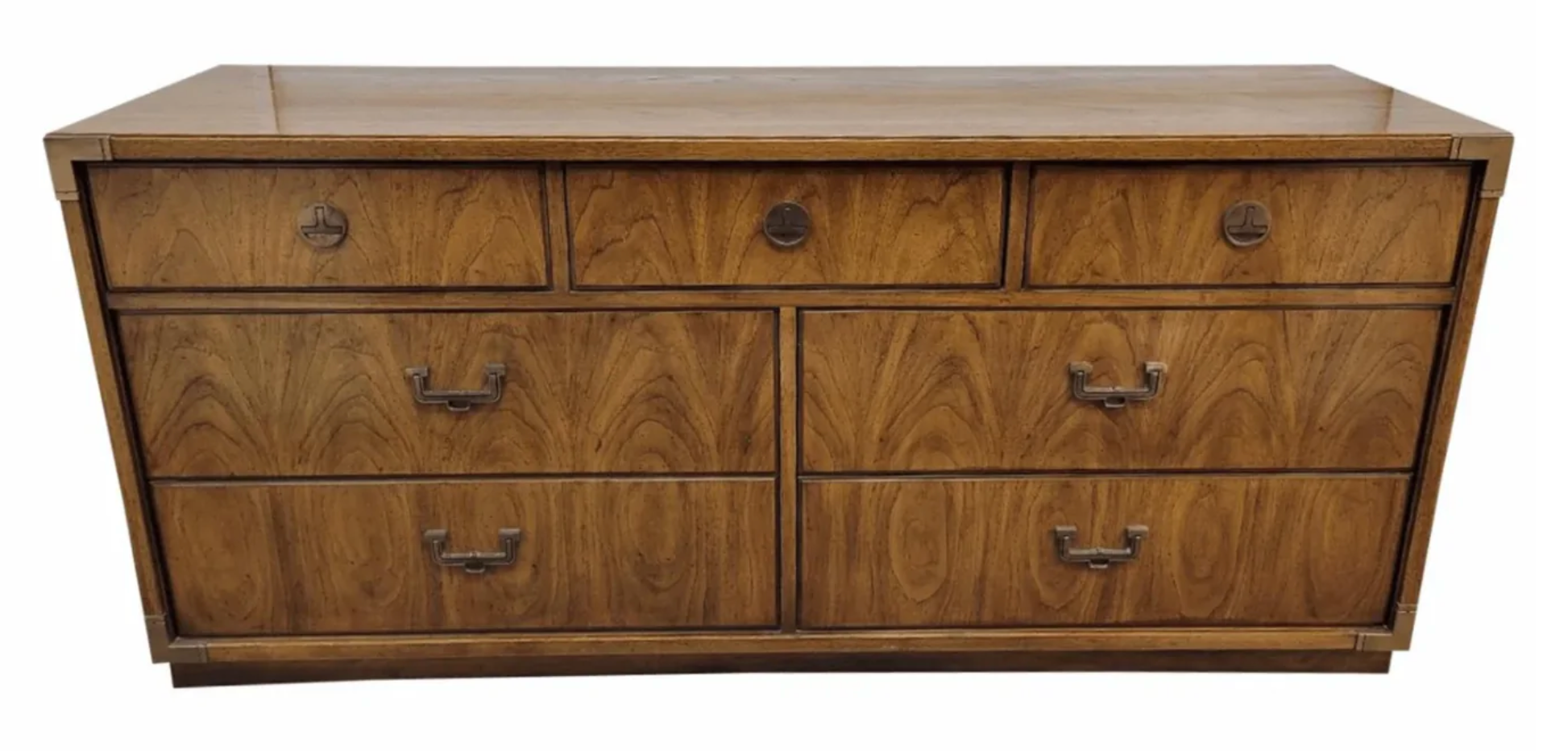 Vintage Thomasville Huntley Campaign Style Wood Dresser Available for Custom Lacquer!