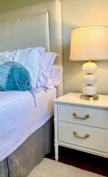 Vintage Classic Faux Bamboo Nightstand Pair Available to Customize