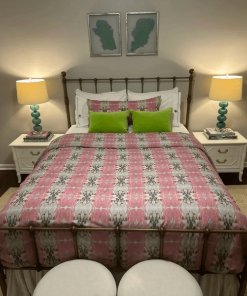 Vintage Pair of Broyhill Furniture Faux Bamboo Nightstands Available to Customize!