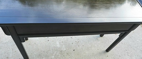 Vintage Century Furniture Pagoda Style Two-Drawer Console Table Available for Custom Lacquer