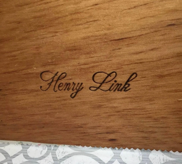 Vintage Henry Link Faux Bamboo and Wicker Front Seven-Drawer Dresser Available for Custom Lacquer!