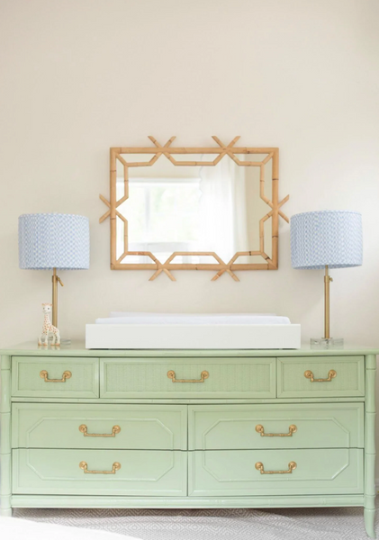 Vintage Broyhill Furniture Faux Bamboo Dresser Available for Custom Lacquer