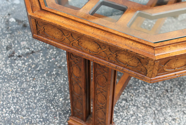 Vintage Chippendale Style Hexagon Coffee Table Available for Custom Lacquer!