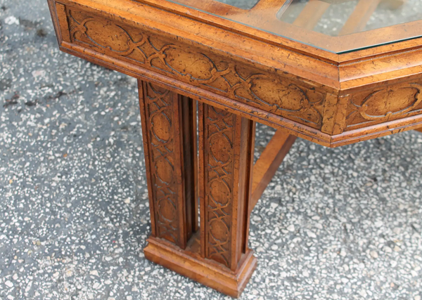 Vintage Chippendale Style Hexagon Coffee Table Available for Custom Lacquer!