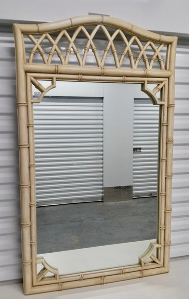 Vintage Thomasville Allegro Faux Bamboo Mirror Available for Custom Lacquer!