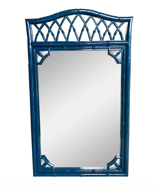 Vintage Thomasville Allegro Faux Bamboo Mirror Available for Custom Lacquer!