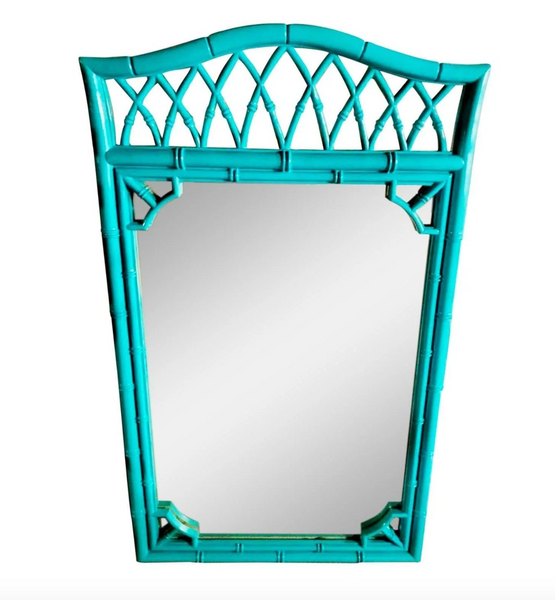 Vintage Thomasville Allegro Faux Bamboo Mirror Available for Custom Lacquer!