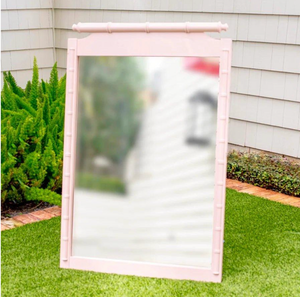Vintage Thomasville Allegro Faux Bamboo Mirror Available for Custom Lacquer!