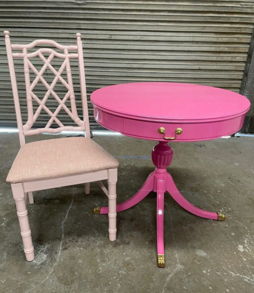 Vintage Thomasville Allegro Faux Bamboo Set of Four Chairs Available for Custom Lacquer!