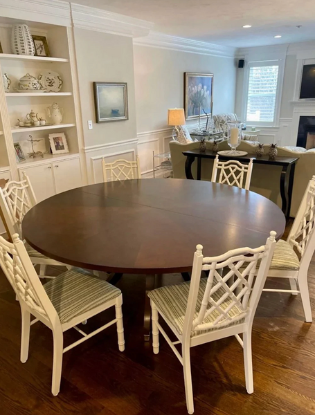 Vintage Thomasville Allegro Faux Bamboo Set of Four Chairs Available for Custom Lacquer!