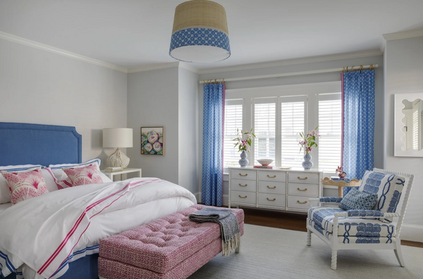 Vintage Faux Bamboo Classic Triple Straight Hardware Dresser Available to Customize!