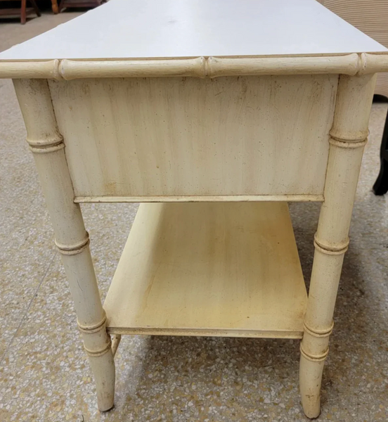 Thomasville Allegro Faux Bamboo Nightstand Pair with Fretwork Available to Customize!