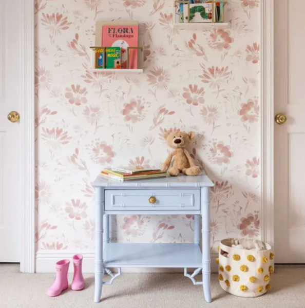 Thomasville Allegro Faux Bamboo Nightstand Pair with Fretwork Available to Customize!