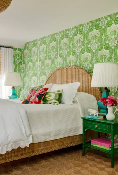 Thomasville Allegro Faux Bamboo Nightstand Pair with Fretwork Available to Customize!