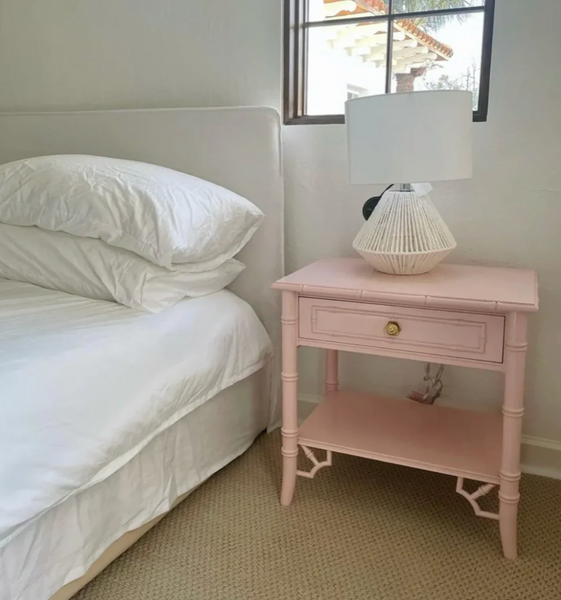 Thomasville Allegro Faux Bamboo Nightstand Pair with Fretwork Available to Customize!