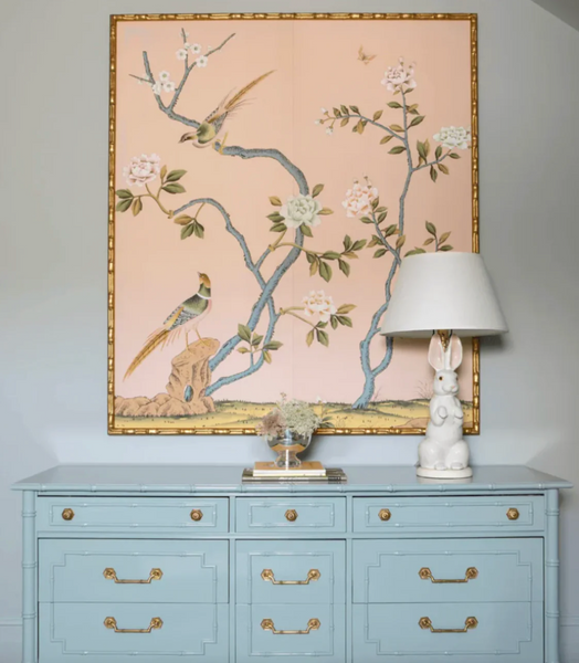 Vintage Thomasville Allegro Faux Bamboo Triple Dresser Available for Custom Lacquer!