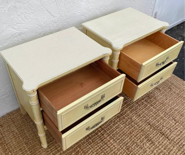 Vintage Pair of Henry Link Bali Hai Bamboo Nightstands Available to Customize!!