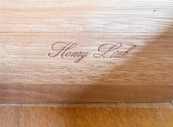 Vintage Henry Link Bali Hai Shutter Center-Door Credenza Available to Customize! - Hibiscus House