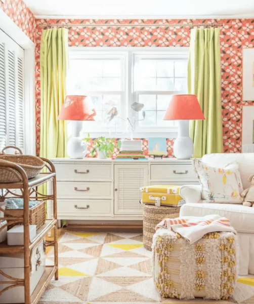 Vintage Henry Link Bali Hai Shutter Center-Door Credenza Available to Customize! - Hibiscus House