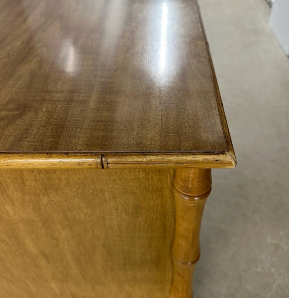 Vintage Faux Bamboo Broyhill Three Drawer Large Chest/ Nightstand Available to Customize!