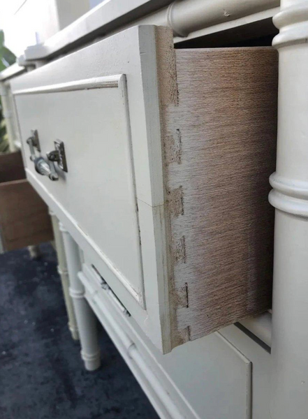 Vintage Single Henry Link Bali Hai Faux Bamboo Nightstand Available for Custom Lacquer! - Hibiscus House