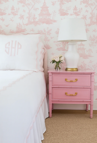 Vintage Single Henry Link Bali Hai Faux Bamboo Nightstand Available for Custom Lacquer! - Hibiscus House