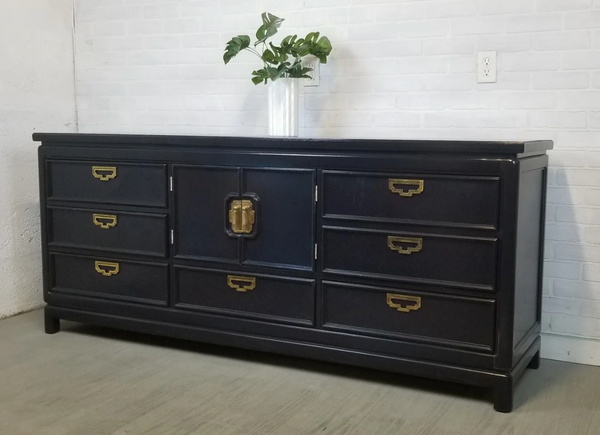 Vintage Thomasville Mystique Collection Chinoiserie Style Nightstands Pair Available for Custom Lacquer! - Hibiscus House
