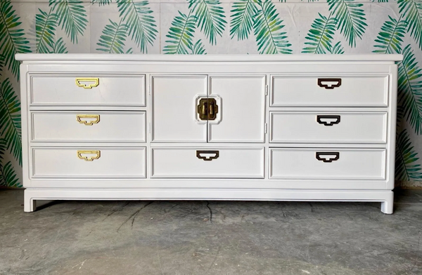 Vintage Thomasville Mystique Collection Chinoiserie Style Nightstands Pair Available for Custom Lacquer! - Hibiscus House