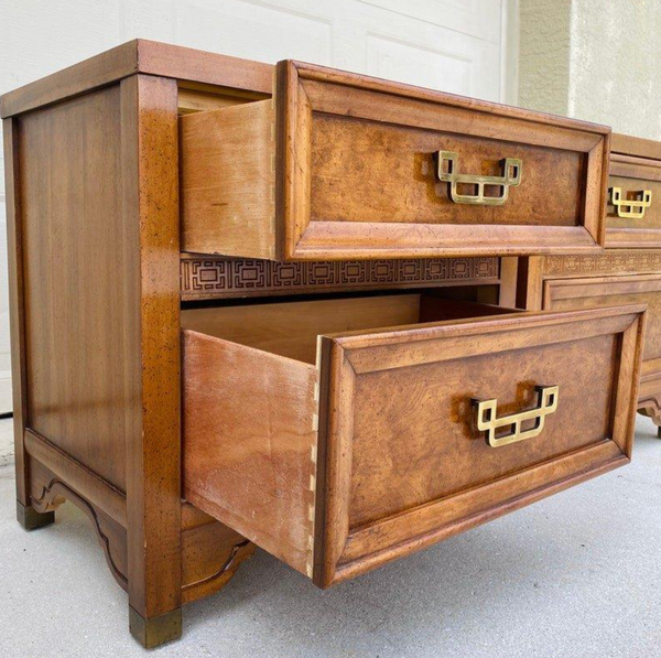 Vintage Henry Link Mandarin Collection Nightstand Pair Available for Custom Lacquer!
