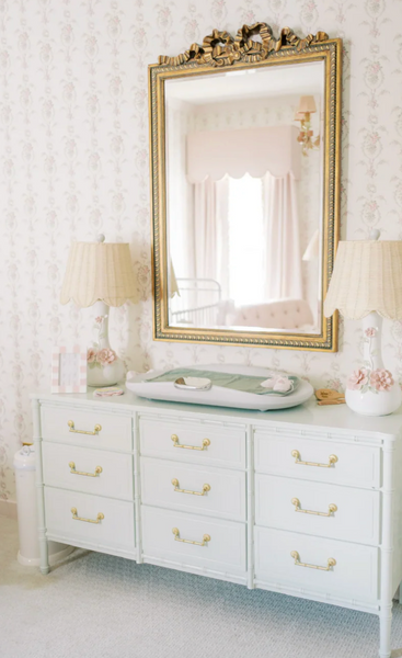 Vintage Classic Faux Bamboo Nine-Drawer Triple Dresser Available to Customize