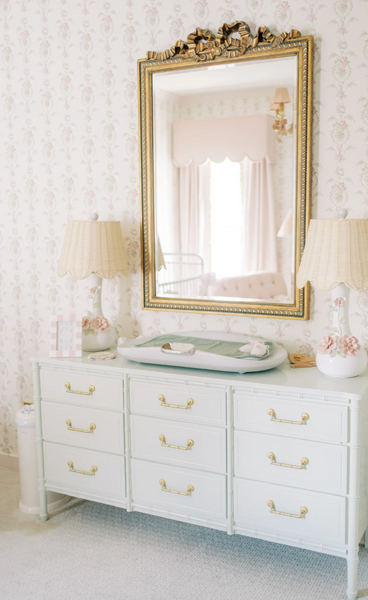 Vintage Classic Faux Bamboo Nine-Drawer Triple Dresser Available to Customize