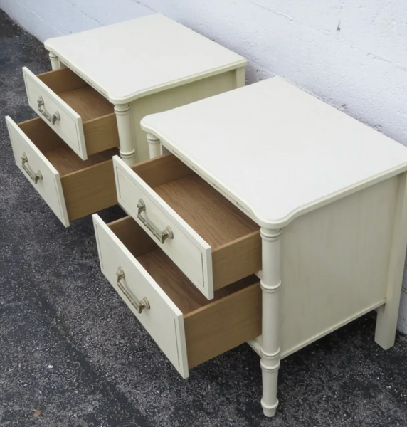 Pair of Classic Vintage Faux Bamboo Nightstands Available to Customize!!