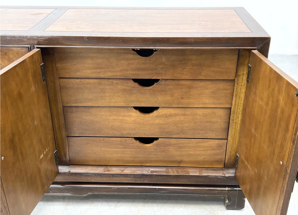 Vintage Drexel Heritage Credenza Sideboard Buffet Available for Custom Lacquer - Hibiscus House