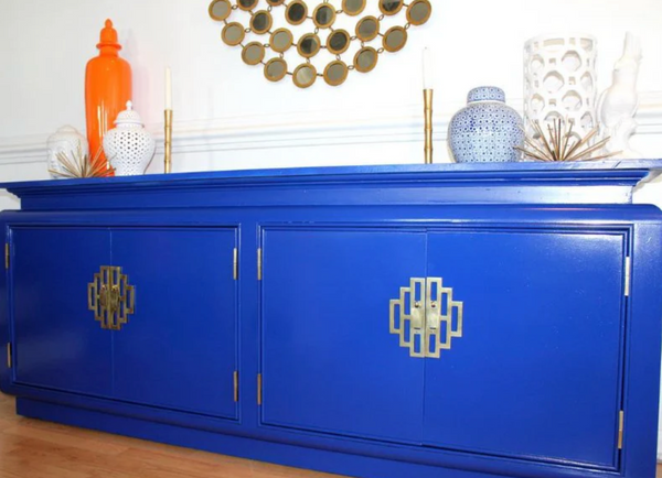 Vintage Drexel Heritage Credenza Sideboard Buffet Available for Custom Lacquer - Hibiscus House