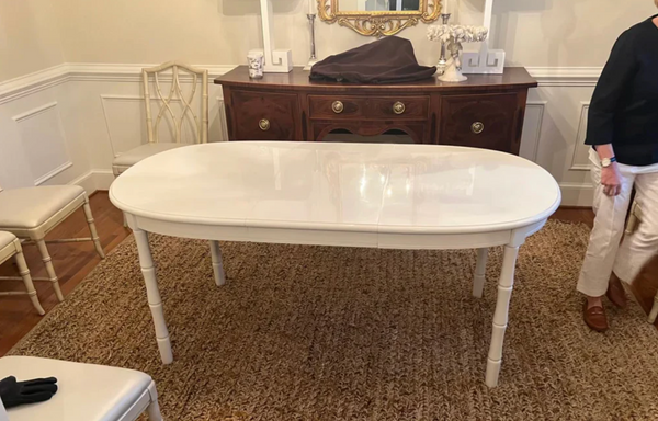 Broyhill Furniture Faux Bamboo Dining Table Available for Custom Lacquer!