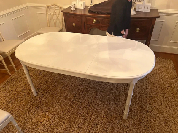 Broyhill Furniture Faux Bamboo Dining Table Available for Custom Lacquer!