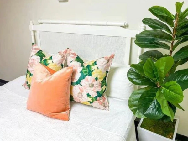 Pair of Vintage Classic Faux Bamboo Pagoda Queen/Full Headboard Ready to Lacquer