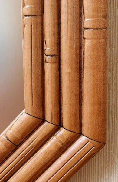 Vintage Pair of Lea Furniture Faux Bamboo Mirrors Available for Custom Lacquer!