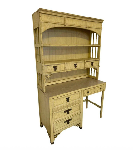 Vintage Dixie Shangrilah Desk with Hutch Available For Custom Lacquer!!