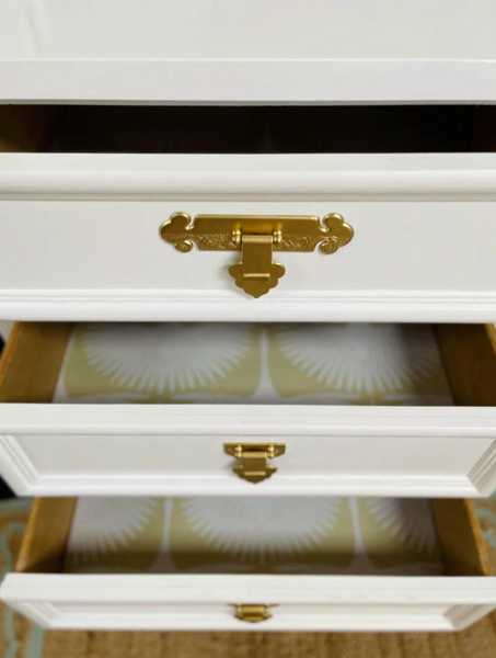 Vintage Dixie Shangrilah Desk with Hutch Available For Custom Lacquer!! - Hibiscus House