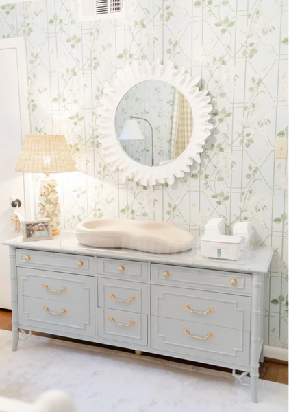 Vintage Thomasville Allegro Collection Faux Bamboo Nine Drawer Dresser Available to Customize!