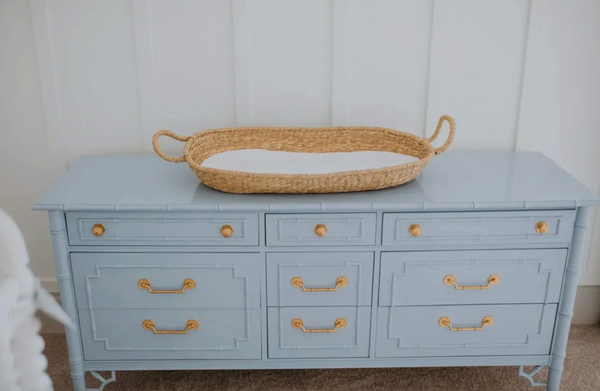 Vintage Thomasville Allegro Collection Faux Bamboo Nine Drawer Dresser Available to Customize!