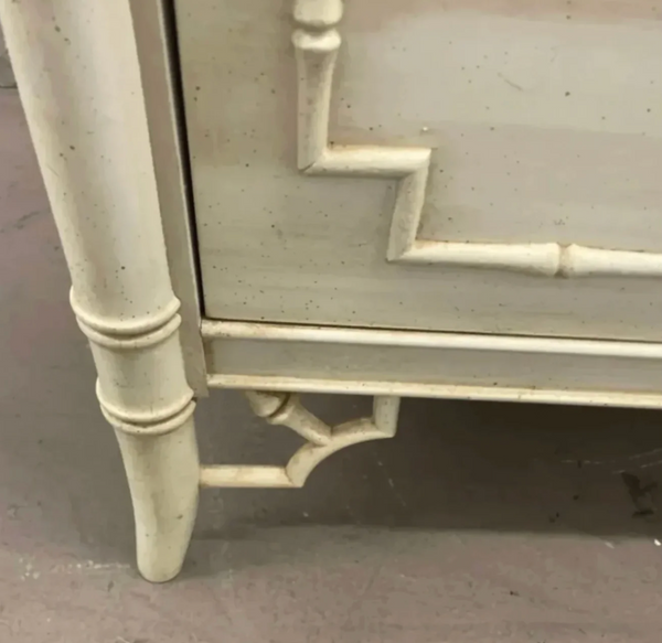 Vintage Thomasville Allegro Collection Faux Bamboo Nine Drawer Dresser Available to Customize!