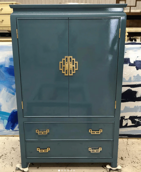 Vintage Henry Link Mandarin Collection Armoire Available for Custom Lacquer!